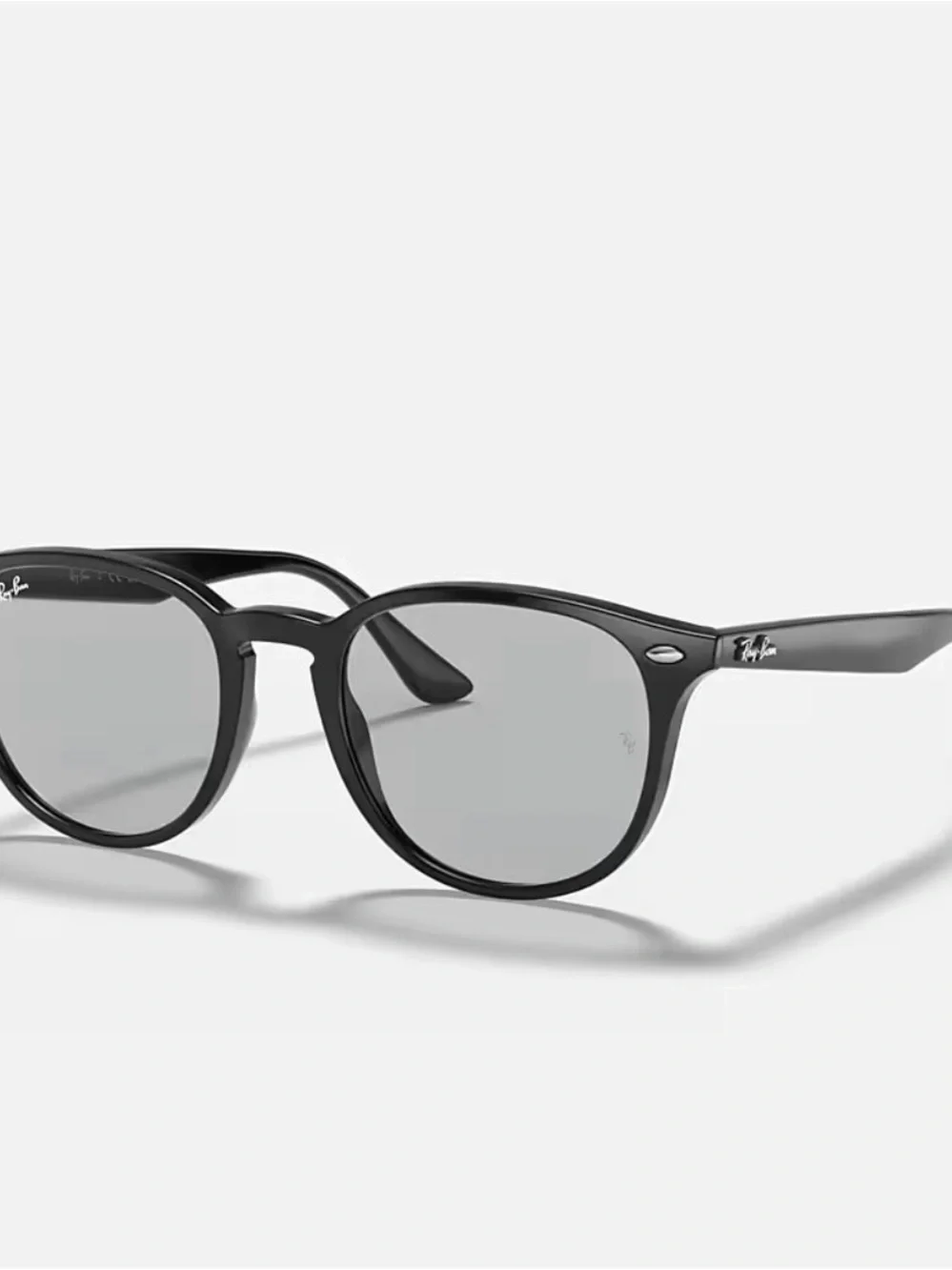 Ray-Ban Black Round Optical Glasses with Brown Case